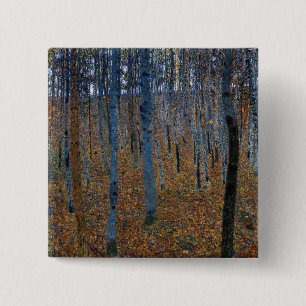 Gustav Klimt - Beech Grove I 2 Inch Square Button