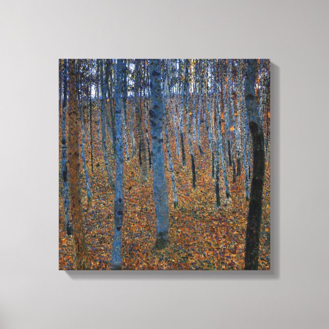 Gustav Klimt - Beech Grove I Canvas Print (Front)
