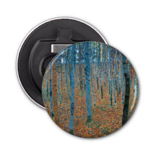 Gustav Klimt Beech Tree Forest Grove Bottle Opener