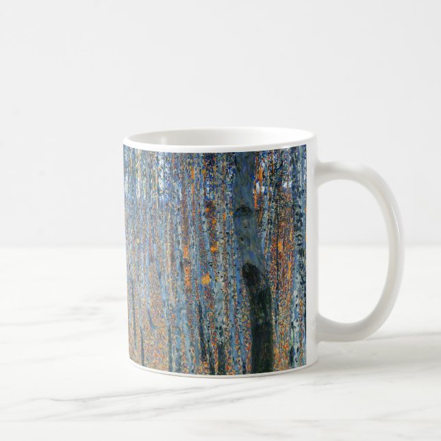 Gustav Klimt Beech Tree Forest Grove Coffee Mug (Right)
