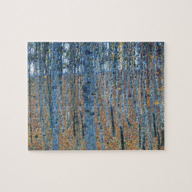 Gustav Klimt Beech Tree Forest Grove Jigsaw Puzzle (Horizontal)
