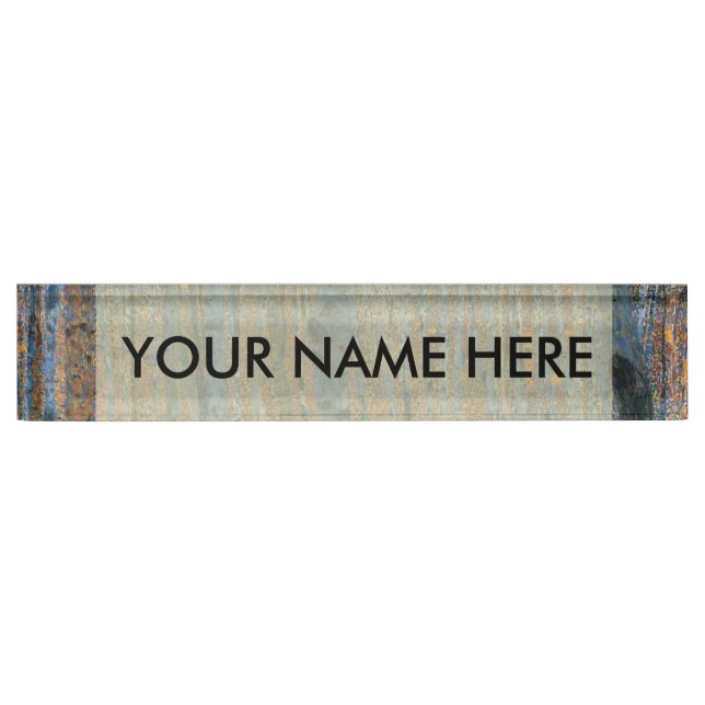 Gustav Klimt Beech Tree Forest Grove Nameplate (Front)
