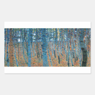 Gustav Klimt Beech Tree Forest Grove Sticker