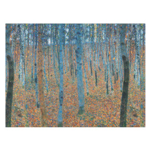 Gustav Klimt Beech Tree Forest Grove Tablecloth