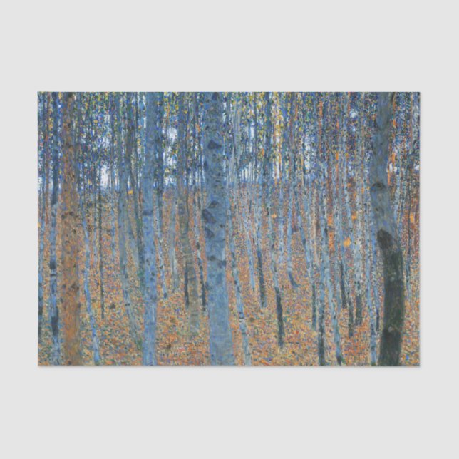 Gustav Klimt Beech Tree Forest Grove Tissue Paper (Front)
