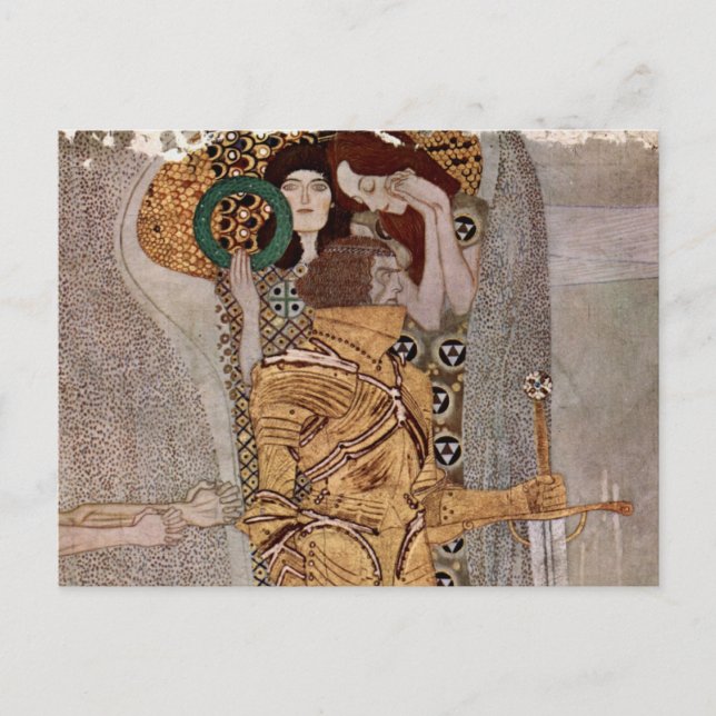 Gustav Klimt ~ Beethovenfries Postcard (Front)