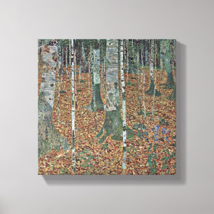 Gustav Klimt - birch Canvas Print