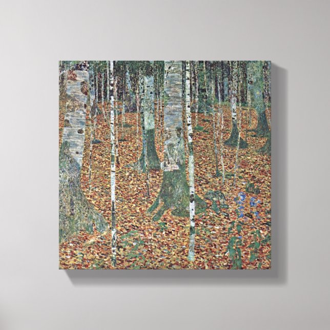 Gustav Klimt - birch Canvas Print (Front)