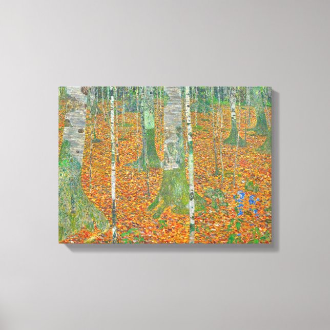 Gustav Klimt - Birch Forest Canvas Print (Front)