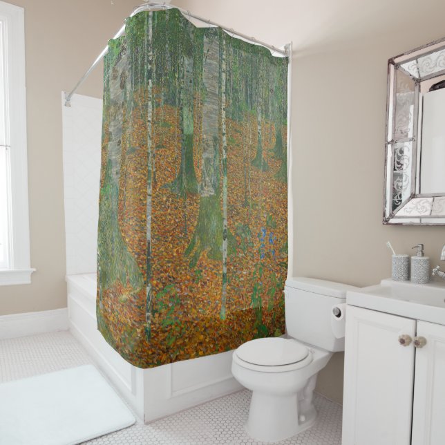 Gustav Klimt - Birch Forest Fine Art (In Situ)