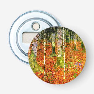 Gustav Klimt Birch Trees Bottle Opener