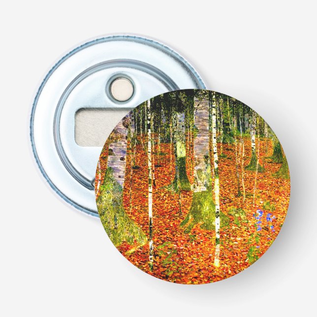 Gustav Klimt Birch Trees Bottle Opener (Front)