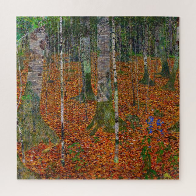 Gustav Klimt - Birch Wood Jigsaw Puzzle (Vertical)