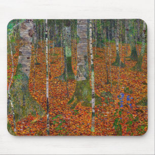 Gustav Klimt - Birch Wood Mouse Pad