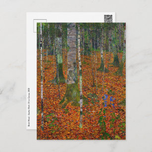 Gustav Klimt - Birch Wood Postcard