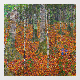 Gustav Klimt - Birch Wood Window Cling