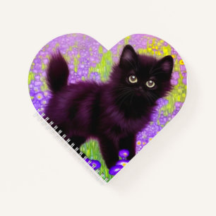 Gustav Klimt Black Kitten Notebook