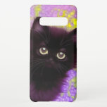 Gustav Klimt Black Kitten Samsung Galaxy Case<br><div class="desc">Samsung Galaxy Case featuring a Gustav Klimt black kitten! This wide-eyed beauty poses in a green field of purple flowers. A thoughtful gift for cat lovers and Austrian art enthusiasts!</div>