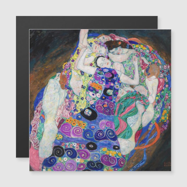 Gustav Klimt - Carte magnétique Vierge (Devant / Derrière)