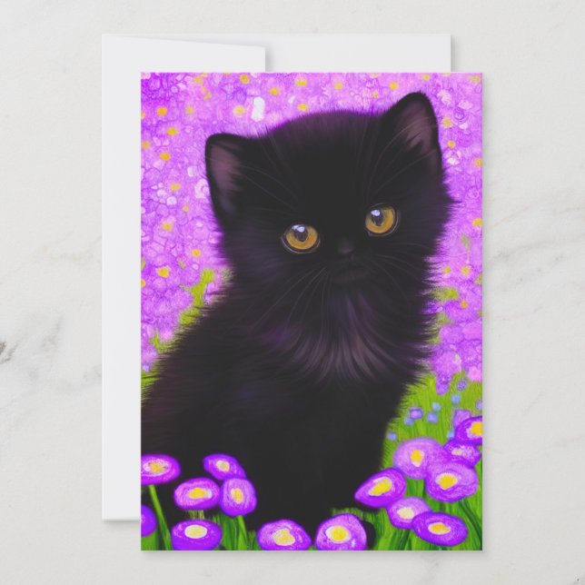 Gustav Klimt Cat Announcement (Front)