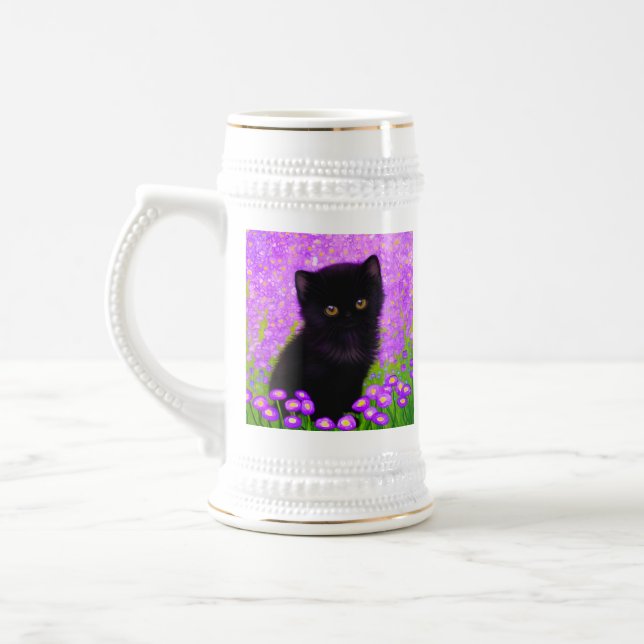 Gustav Klimt Cat Beer Stein (Left)