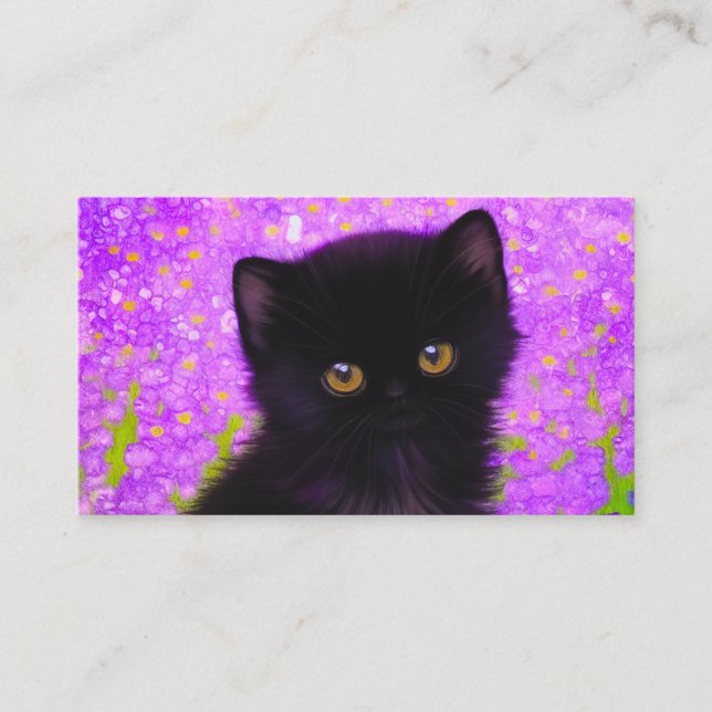 Gustav Klimt Cat Enclosure Card (Front)