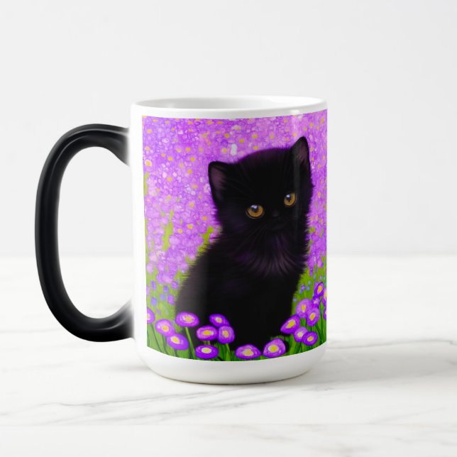 Gustav Klimt Cat Magic Mug (Left)