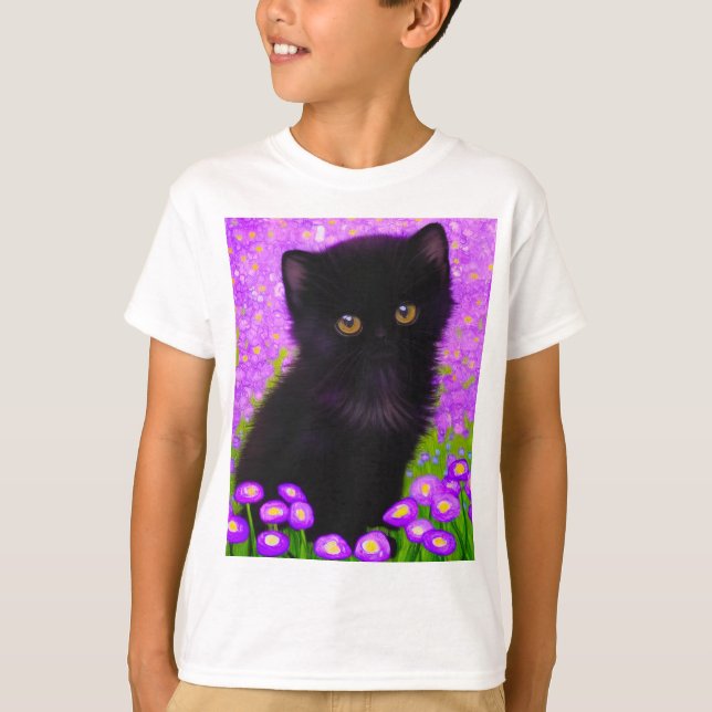 Gustav Klimt Cat T-Shirt (Front)