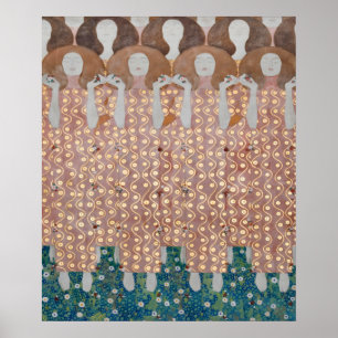 Gustav Klimt - Chorus of Paradise Detail Poster