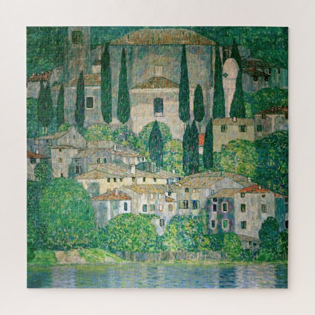 Gustav Klimt - Church in Cassone Jigsaw Puzzle (Vertical)