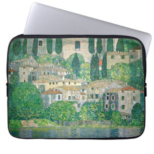 Gustav Klimt - Church in Cassone Laptop Sleeve