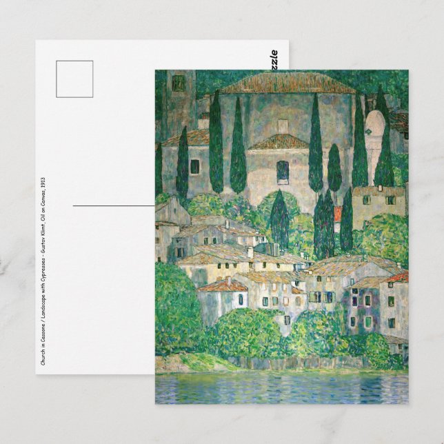 Gustav Klimt - Church in Cassone Postcard (Front/Back)
