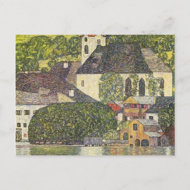 Gustav Klimt- Church in Unterach on the Attersee Postcard (Front)