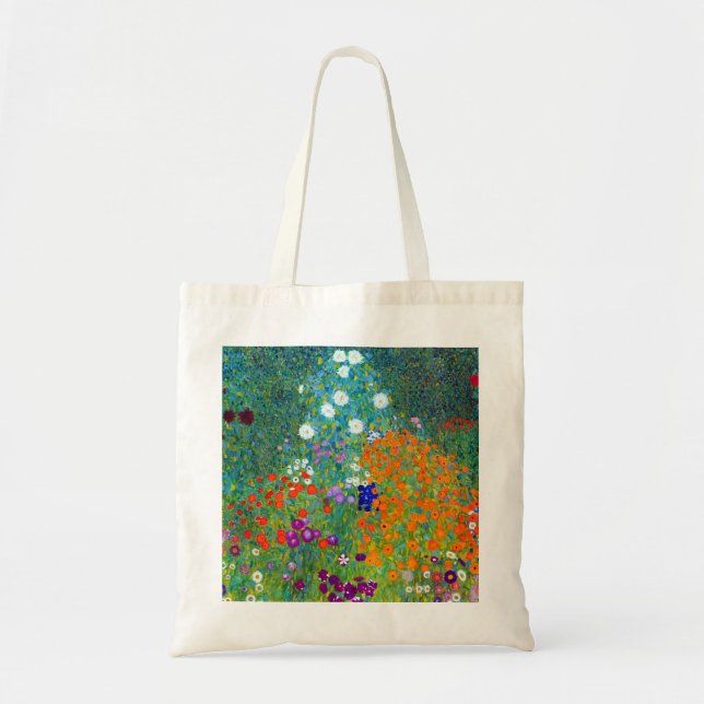 Gustav Klimt Cottage Garden Tote Bag (Front)