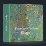 Gustav Klimt - Country Garden with Sunflowers Binder<br><div class="desc">Country Garden with Sunflowers / Farm Garden with Sunflowers - Gustav Klimt in 1905-1906</div>