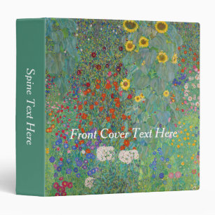 Gustav Klimt - Country Garden with Sunflowers Binder
