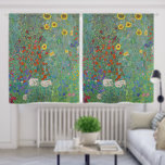 Gustav Klimt - Country Garden with Sunflowers Blackout Curtains<br><div class="desc">Country Garden with Sunflowers / Farm Garden with Sunflowers - Gustav Klimt in 1905-1906</div>