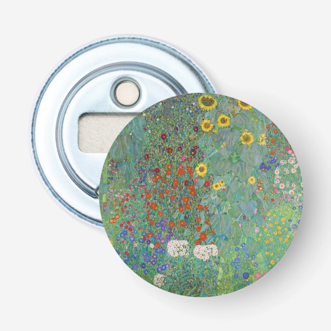 Gustav Klimt - Country Garden with Sunflowers Bottle Opener (Front)