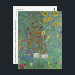 Gustav Klimt - Country Garden with Sunflowers Postcard<br><div class="desc">Country Garden with Sunflowers / Farm Garden with Sunflowers - Gustav Klimt in 1905-1906</div>