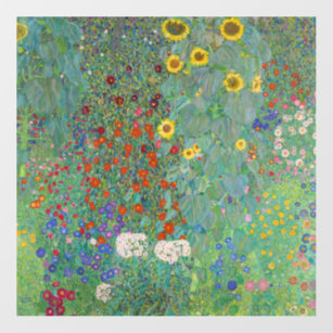 Gustav Klimt - Country Garden with Sunflowers Wall Decal