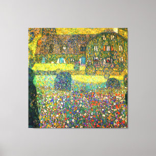 Gustav Klimt: Country House at the Attersee Canvas Print