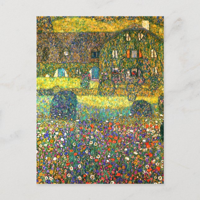 Gustav Klimt: Country House at the Attersee Postcard (Front)