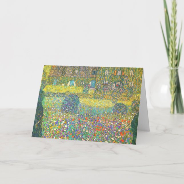 Gustav Klimt Country House by the Attersee Card (Front)