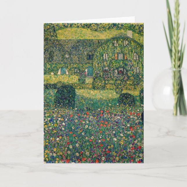 Gustav Klimt - Country House by the Attersee Card (Front)