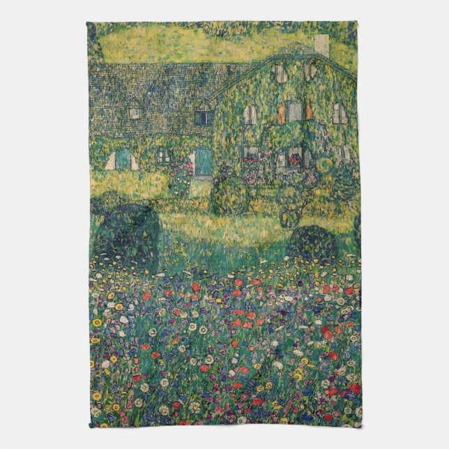 Gustav Klimt - Country House by the Attersee Kitchen Towel (Vertical)