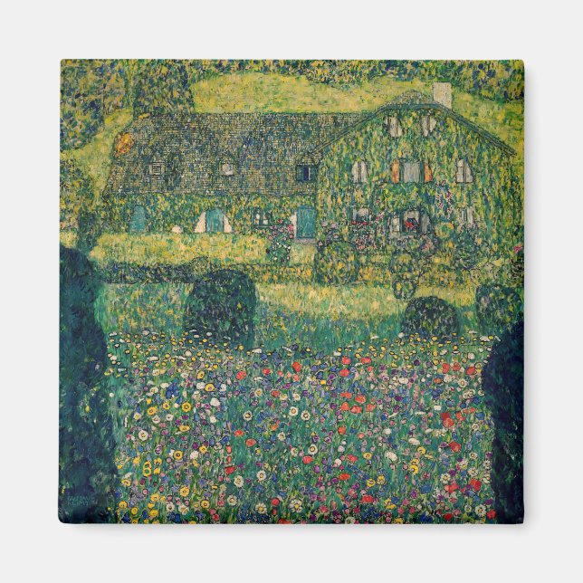 Gustav Klimt - Country House by the Attersee Magnet (Front)