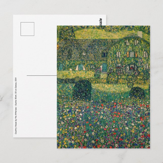 Gustav Klimt - Country House by the Attersee Postcard (Front/Back)