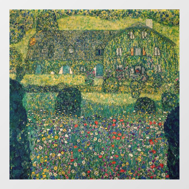 Gustav Klimt - Country House by the Attersee Window Cling (Sheet)