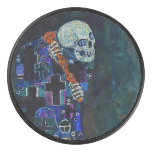 Gustav Klimt - Death and Life Hockey Puck