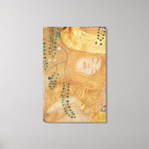 Gustav Klimt   Detail of Water Serpents I Canvas Print